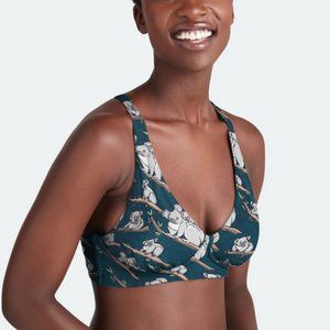 EUC MeUndies FeelFree Longline Bralette Koala S